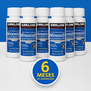 Minoxidil Kirkland 5% – Caja Sellada de 6 Frascos
